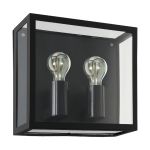 Eglo Wall Light Alamonte 1 Steel Black | IP44 - Suitable for 2x E27