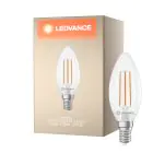 Ledvance Classic LED E14 Candle Filament Clear 2.2W 470lm - 827 Extra Warm White | Replaces 40W